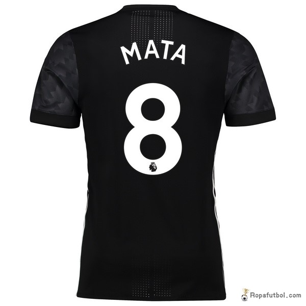 Camiseta Manchester United Replica Segunda Ropa Mata 2017/18 Negro